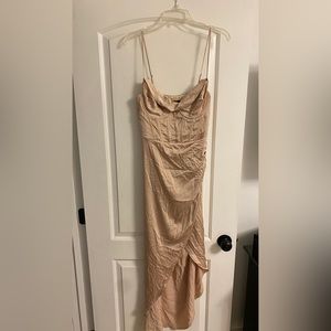 White Fox Satin Dress